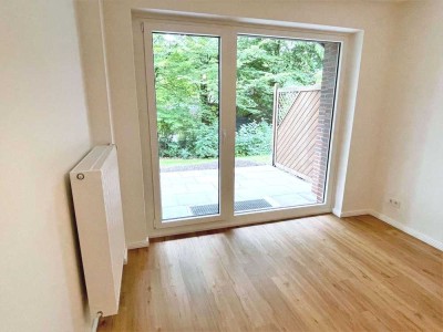 Modernisierte 2-Zimmer-Wohnung mit Einbauküche und Terrasse im grünen Bramfeld!
