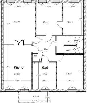 4-Raum-Altbauwohnung mit gr. Wohnküche