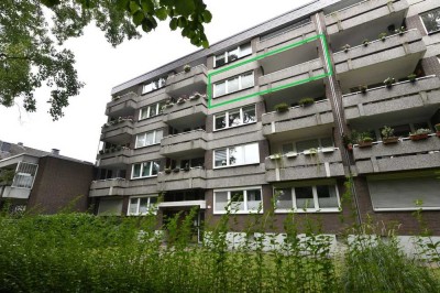 In den Baumwipfeln von Duissern/Kaiserbergviertel! 3 Zimmer ETW mit 2 Balkonen und Garage