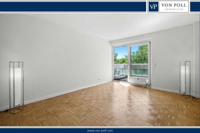 Erstklassige Ausstattung, Fahrstuhl, Balkon und Ausblick zum Alstertal