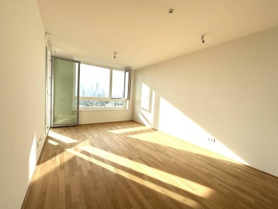 VIENNA TWENTYTWO Living I U-Bahn-Station U1 Kagran I Moderne Wohnung mit hochwertiger Ausstattung und Loggia I Donau Zentrum Nähe I Rooftop Pool I Sauna &amp; Fitness