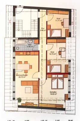 3-Zimmer Wohnung in Königsbach-Stein