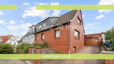 Familienfreundliche Doppelhaushälfte mit Garten, Garage, Keller, großem Nebengebäude und Grillplatz