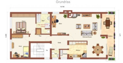 Geschmackvolle, sanierte 3,5-Raum-Wohnung mit geh. Innenausstattung mit Balkon und EBK in Düsseldorf