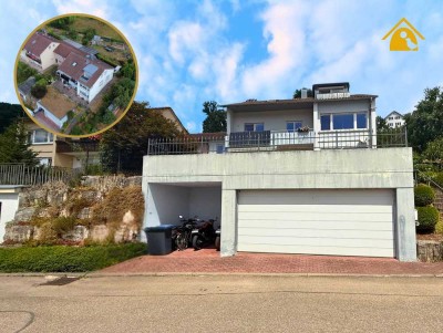 Gepflegtes Zweifamhaus, tolle Aussicht mit Garten, Doppelgarage und viel Platz