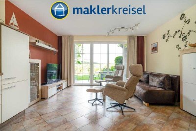 Nordseeküste: Gepflegte Erdgeschosswohnung mit Terrasse in Werdum