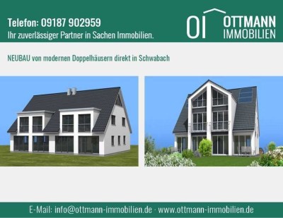 NEUBAU von modernen Doppelhäusern direkt in Schwabach