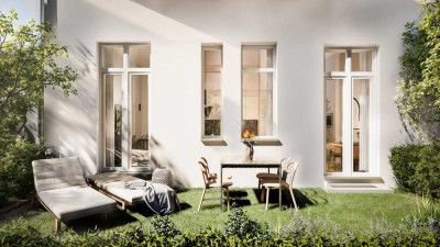 Frischsanierte 3-Raum-Wohnung mit eigenem Garten