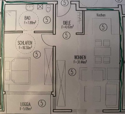 zentralgelegene 2-Zimmer Wohnung mit Balkon im 1. OG