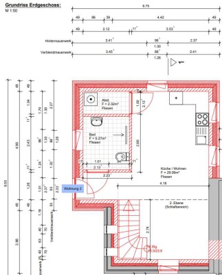 Schöne 1-Zimmer-EG-Wohnung mit Einbauküche in Lunden