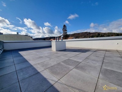 PENTHOUSE DELUXE IM ERSTBEZUG. 4-ZIMMER, BALKON, TERRASSE, DACHTERRASSE/-GARTEN, NAHE ZENTRUM VON MÖDLING - TIEFGARAGE OPTIONAL.