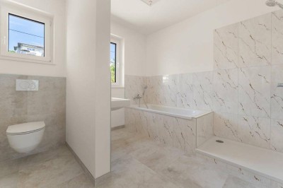 Neubau-Erstbezug: Doppelhaushälften in Naturlage mit Südblick