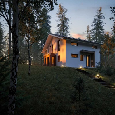 Projektierung: schickes Einfamilienhaus  MIT XXL-ERKER