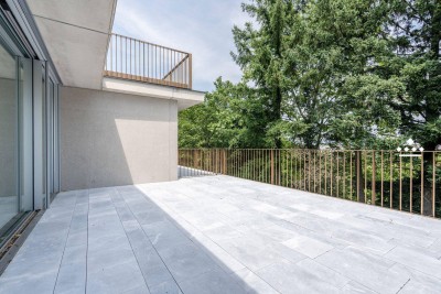 CHIPPERFIELD APARTMENTS: Smartapartment mit weitläufiger Terrasse und Blick ins Grüne