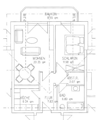 2 Zi. inkl. EBK, BLK, TG, Keller, DG-Wohnung ab 01.09.2025 mit Sichtdachstuhl