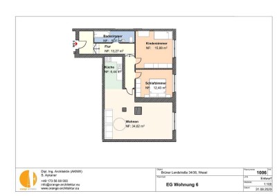 3 Zimmer Wohnung im Erdgeschoss