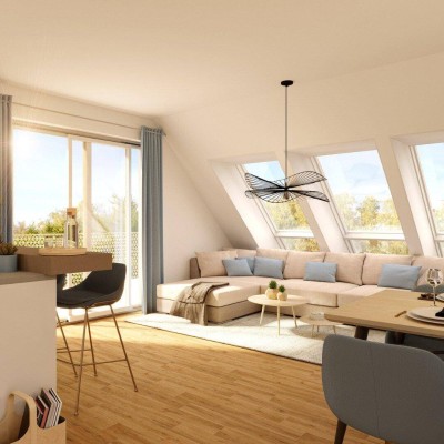 Modern wohnen, nachhaltig temperieren - DG-Wohnung nähe Hietzinger Bad