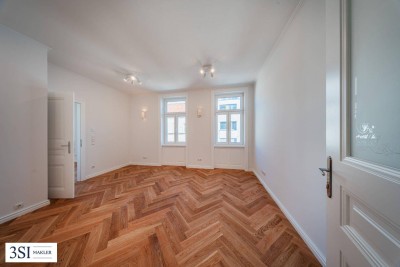 Altbau trifft Design – Traumhafte 3-Zimmer-Wohnung frisch saniert mit hofseitigem Balkon