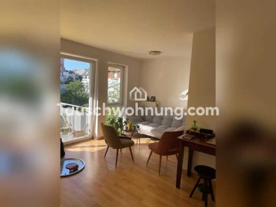 Tauschwohnung: Balkon mit Blick auf die Kirche im Herzen Plagwitz