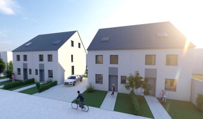 Wohnen im Grünen – moderne, schlüsselfertige Doppelhaushälfte ohne Keller in Sinsheim-Waldangelloch