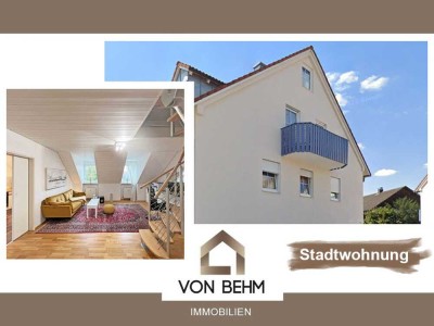 von Behm Immobilien -  Harmonisch wohnen mit Pfiff! DG-Stadtwohnung mit Studio