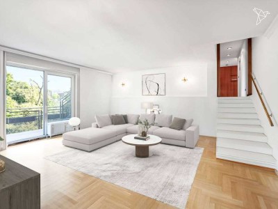 PENTHOUSE AM KURPARK � 5-Zimmer-Penthouse mit Rundum-Terrasse in bester Lage von Wiesbaden!