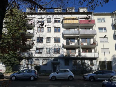 Schöne 2-Zi-Wohnung mit Einbauküche und Balkon, 55,70 qm, Karlsruhe-West, vermietet