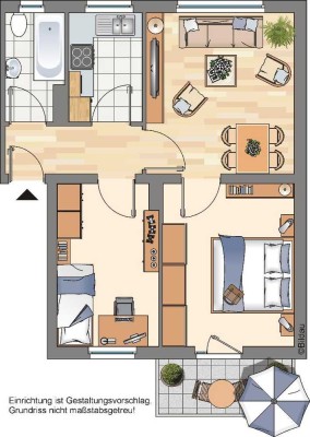 2-Zimmer-Wohnung in Marl Brassert