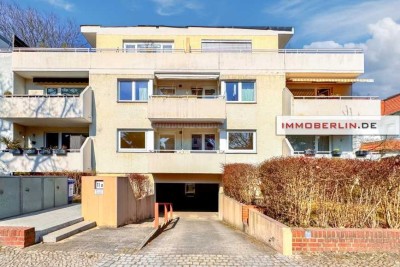 IMMOBERLIN.DE - Ideal liegende Wohnung mit Balkonloggia in Südlage & Tiefgaragenplatz
