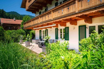 ELEGANTE UND SONNIGE GARTENMAISONETTE-WOHNUNG, BAD WIESSEE
