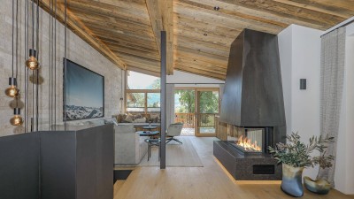 Neubauchalet am Sonnberg mit Blick auf den Hahnenkamm