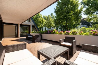 Mit Umbauoption nach Wunsch: Retro-Terrassenhaus Wohnung in bester Marienburger Lage