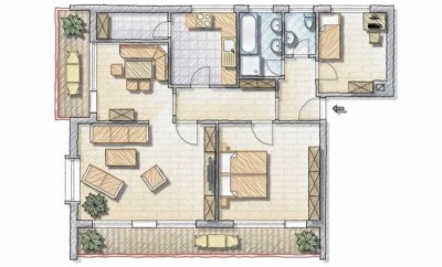 Helle 4-Zimmer Wohnung ab sofort frei