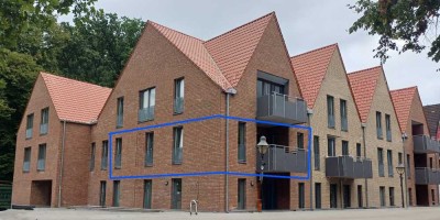 Moderne seniorengerechte 3-Zimmer Wohnung im Erstbezug im Herzen von Drensteinfurt direkt am Schloss