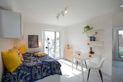 Ganze Etage mit 5 luxuriös möblierten 1-Zi.-Luxus-NEUBAU-Apartments in Neufahrn (S1) / Garching