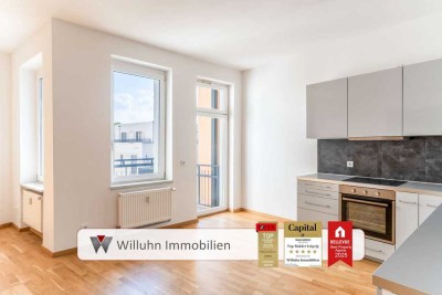 Sofort einziehen! 4-Zimmer Altbauwohnung I moderne Einbauküche I West-Balkon