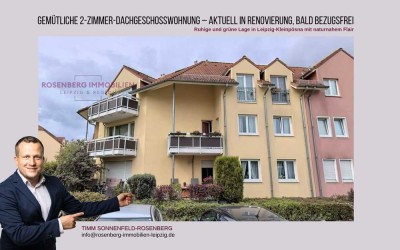 Exklusive 2-Raum-Dachgeschosswohnung – hochwertig renoviert und bald bezugsfertig in ruhiger Lage