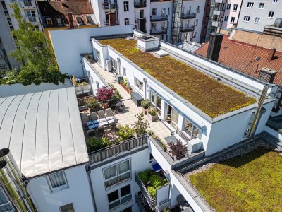Attraktives Penthouse im ruhigen Rückgebäude