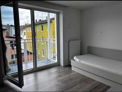 1-Zimmer fully furnished studio apartment near luisenplatz and hbf