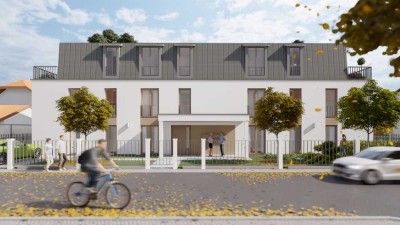 3-Zimmer-Penthouse mit großer Dachterrasse in Germering – KfW-40 Standard