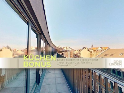 INKLUSIVE KÜCHENZUSCHUSS: Individuell geschnittene 3-Zimmer-Wohnung mit BALKON im Neubauprojekt D...