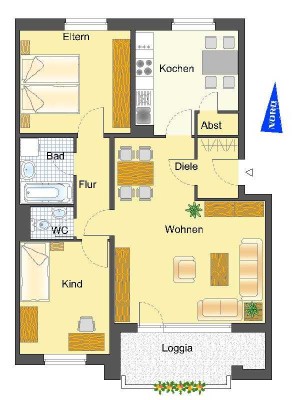 3-Zimmer-Wohnung in Recklinghausen