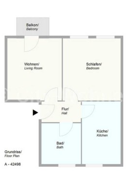 Exklusive, gepflegte 2-Zimmer-Wohnung mit Balkon und Einbauküche in Oyten