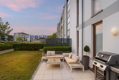 Lichtdurchflutete 4-Zimmer-Wohnung mit offener Wohnküche, Balkon und Dachterrasse