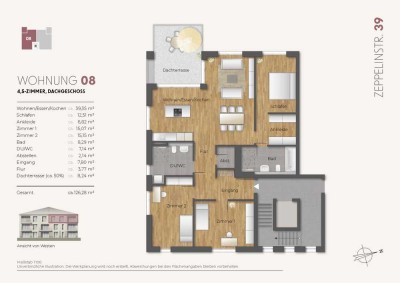 4 - Zi. Neubau Dachgeschosswohnung (Whg. 08)