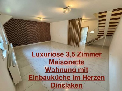 Luxuriöse 3,5 Zimmer Maisonette Wohnung mit Einbauküche im Herzen Dinslaken