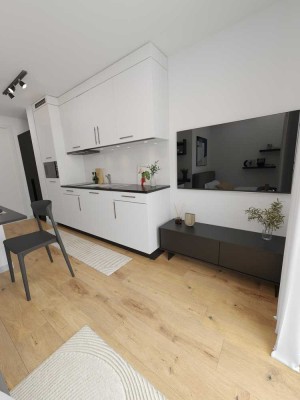 Kompaktes Design-Apartment – möbliert, ausgestattet & bezugsbereit ab 01.09.2025 Apartment Nr. 14
