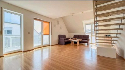 Attraktive und moderne 2-Zimmer-Maisonette-Wohnung 61qm mit Balkon, Keller und Tiefgaragenplatz