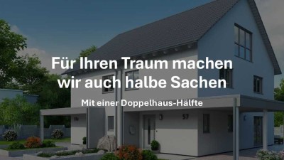 Doppelhaus-Hälfte mit Grundstück verfügbar. Preis für Grundstück und Haus auf Anfrage.