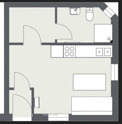 96194 WalsdorfModernisiert 1-Raum-Maisonette-Wohnung mit Einbauküche